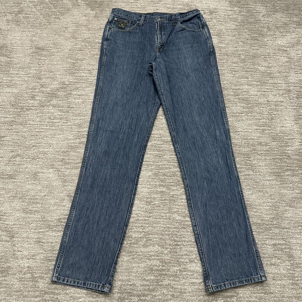 Cinch Jeans Mens 34x38 Green Label High Rise Relaxed Fit Tapered Dark Stonewash